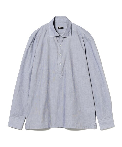 BRILLA per il gusto（ブリッラペルイルグースト）の「コットン マイクロストライプ プルオーバー シャツ（シャツ/ブラウス・メンズ・ネイビー/グリーン系その他3・L/XS/XL/S/M）」の2枚目の写真