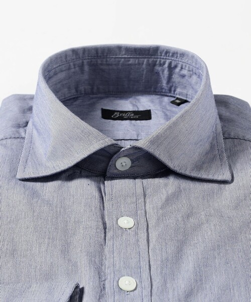 BRILLA per il gusto（ブリッラペルイルグースト）の「コットン マイクロストライプ プルオーバー シャツ（シャツ/ブラウス・メンズ・ネイビー/グリーン系その他3・L/XS/XL/S/M）」の7枚目の写真