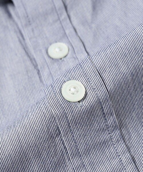BRILLA per il gusto（ブリッラペルイルグースト）の「コットン マイクロストライプ プルオーバー シャツ（シャツ/ブラウス・メンズ・ネイビー/グリーン系その他3・L/XS/XL/S/M）」の10枚目の写真