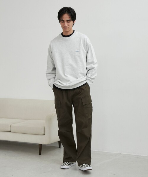 PENNEYS（ぺニーズ）の「Penneys（ぺニーズ）別注クリアコットンクルーネックスウェット（スウェット・メンズ・ターコイズブルー/ライム/ネイビー/ホワイト/ライトグレー・M/L/XL）」の8枚目の写真