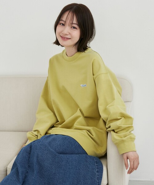 PENNEYS（ぺニーズ）の「Penneys（ぺニーズ）別注クリアコットンクルーネックスウェット（スウェット・メンズ・ターコイズブルー/ライム/ネイビー/ホワイト/ライトグレー・M/L/XL）」の9枚目の写真