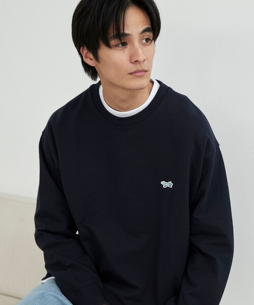 PENNEYS（ぺニーズ）の「Penneys（ぺニーズ）別注クリアコットンクルーネックスウェット（スウェット・メンズ・ターコイズブルー/ライム/ネイビー/ホワイト/ライトグレー・M/L/XL）」の21枚目の写真