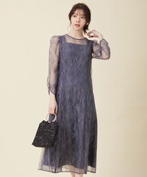 【Lily Calin】クラシックナローレース ドレス