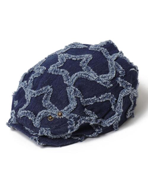 WEGO（ウィゴー）の「WEGO/スターフリンジハンチング（ハンチング/ベレー帽・レディース・インディゴブルー/ダークインディゴブルー・FREE）」の6枚目の写真