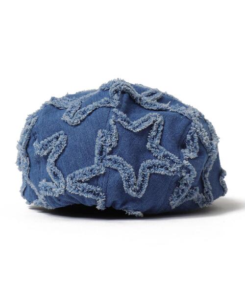 WEGO（ウィゴー）の「WEGO/スターフリンジハンチング（ハンチング/ベレー帽・レディース・インディゴブルー/ダークインディゴブルー・FREE）」の9枚目の写真