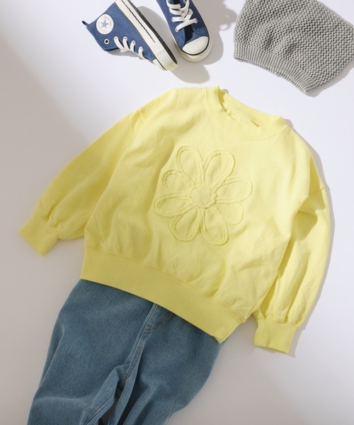 CIAOPANIC TYPY(チャオパニックティピー)の「【2025年S/S新作】【KIDS】ピグメント加工フラワーロープスウェット(スウェット・キッズ・イエロー/チャコールグレー/オフホワイト・X-LARGE/LARGE/MEDIUM/SMALL/XX-LARGE)」の15枚目の写真
