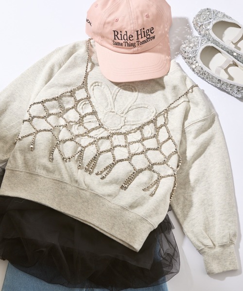 CIAOPANIC TYPY(チャオパニックティピー)の「【2025年S/S新作】【KIDS】ピグメント加工フラワーロープスウェット(スウェット・キッズ・イエロー/チャコールグレー/オフホワイト・X-LARGE/LARGE/MEDIUM/SMALL/XX-LARGE)」の13枚目の写真