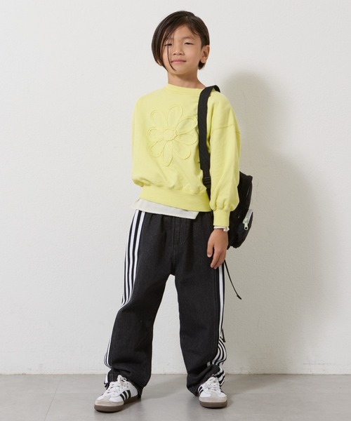 CIAOPANIC TYPY(チャオパニックティピー)の「【2025年S/S新作】【KIDS】ピグメント加工フラワーロープスウェット(スウェット・キッズ・イエロー/チャコールグレー/オフホワイト・X-LARGE/LARGE/MEDIUM/SMALL/XX-LARGE)」の7枚目の写真
