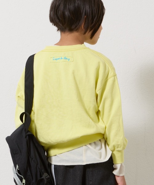 CIAOPANIC TYPY(チャオパニックティピー)の「【2025年S/S新作】【KIDS】ピグメント加工フラワーロープスウェット(スウェット・キッズ・イエロー/チャコールグレー/オフホワイト・X-LARGE/LARGE/MEDIUM/SMALL/XX-LARGE)」の5枚目の写真