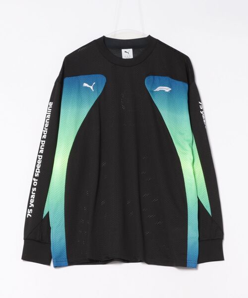 PUMA（プーマ）の「PUMA/プーマ ロンT/長袖Tシャツ F1 スポーツ  631642（Tシャツ/カットソー・メンズ・ブラック×ブルー/グリーン系その他・S/L/XL/M）」の6枚目の写真