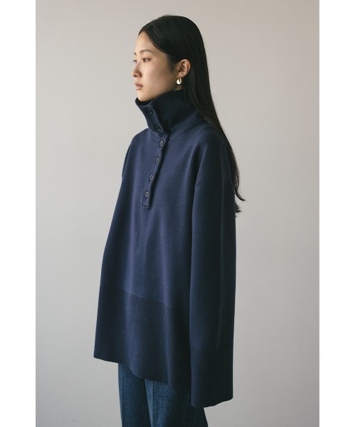 STYLEMIXER(スタイルミキサー)の「フロントボタンスウェットニット(ニット/セーター・レディース・ホワイト/ピンク/ネイビー・FREE)」の12枚目の写真