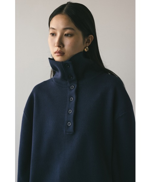 STYLEMIXER(スタイルミキサー)の「フロントボタンスウェットニット(ニット/セーター・レディース・ホワイト/ピンク/ネイビー・FREE)」の15枚目の写真