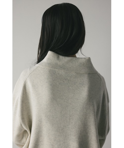 STYLEMIXER(スタイルミキサー)の「フロントボタンスウェットニット(ニット/セーター・レディース・ホワイト/ピンク/ネイビー・FREE)」の10枚目の写真