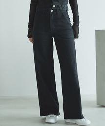 SOMETHING（サムシング）の「SOMETHING LISAレースアップワイドデニムパンツ（デニムパンツ）」