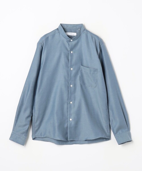 green label relaxing（グリーンレーベルリラクシング）の「エブリット コットンオックス ムジ バンドカラー シャツ -イージーアイロン-（シャツ/ブラウス・メンズ・コバルトブルー/ホワイト・S/XL/L/M）」の18枚目の写真