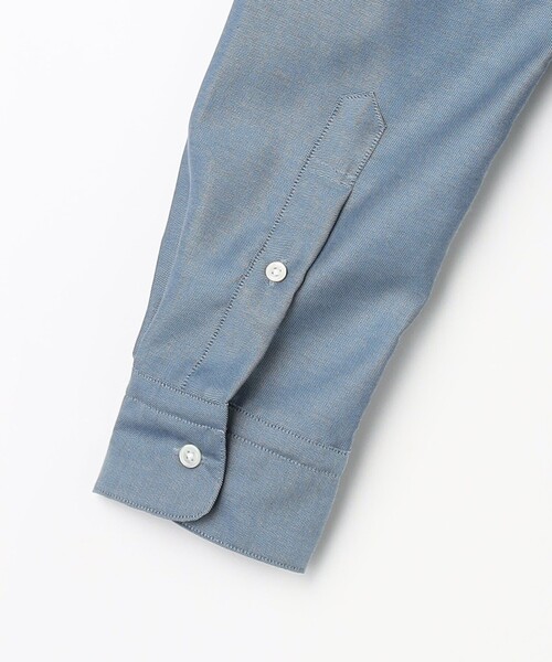 green label relaxing（グリーンレーベルリラクシング）の「エブリット コットンオックス ムジ バンドカラー シャツ -イージーアイロン-（シャツ/ブラウス・メンズ・コバルトブルー/ホワイト・S/XL/L/M）」の16枚目の写真