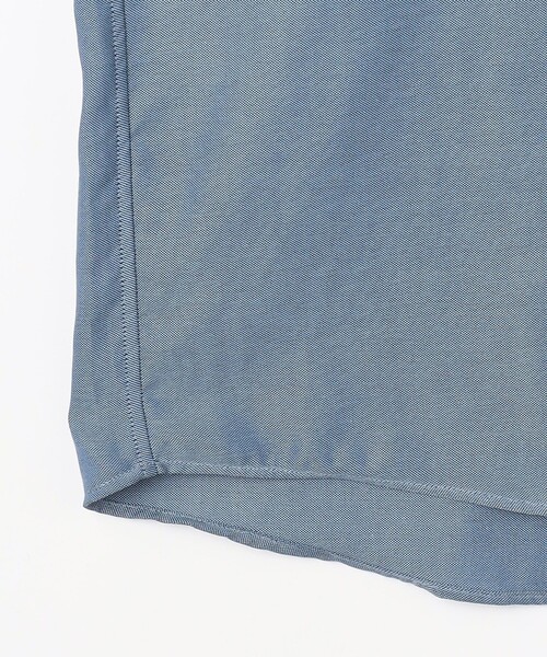 green label relaxing（グリーンレーベルリラクシング）の「エブリット コットンオックス ムジ バンドカラー シャツ -イージーアイロン-（シャツ/ブラウス・メンズ・コバルトブルー/ホワイト・S/XL/L/M）」の15枚目の写真
