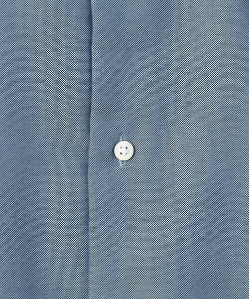 green label relaxing（グリーンレーベルリラクシング）の「エブリット コットンオックス ムジ バンドカラー シャツ -イージーアイロン-（シャツ/ブラウス・メンズ・コバルトブルー/ホワイト・S/XL/L/M）」の13枚目の写真