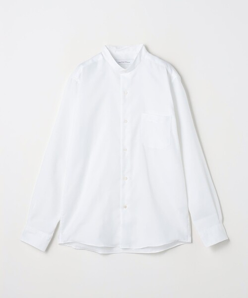 green label relaxing（グリーンレーベルリラクシング）の「エブリット コットンオックス ムジ バンドカラー シャツ -イージーアイロン-（シャツ/ブラウス・メンズ・コバルトブルー/ホワイト・S/XL/L/M）」の11枚目の写真