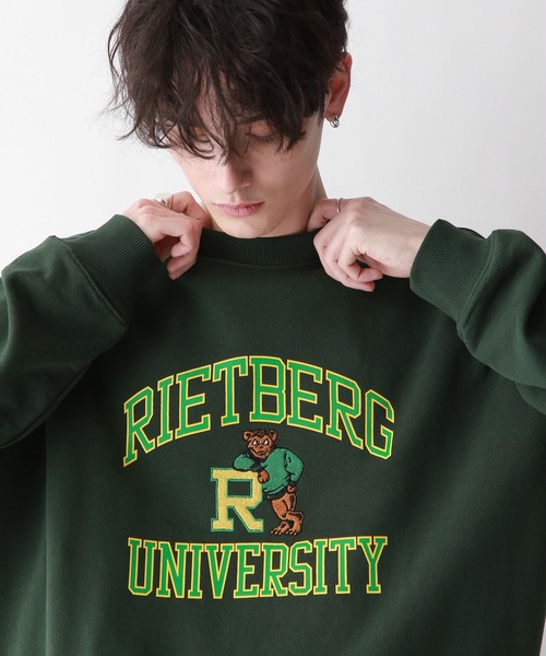 RAGEBLUE（レイジブルー）の「オーバーサイズ/カレッジロゴスウェット（スウェット・メンズ・ホワイト/ネイビー/グリーン・MEDIUM/LARGE）」の10枚目の写真