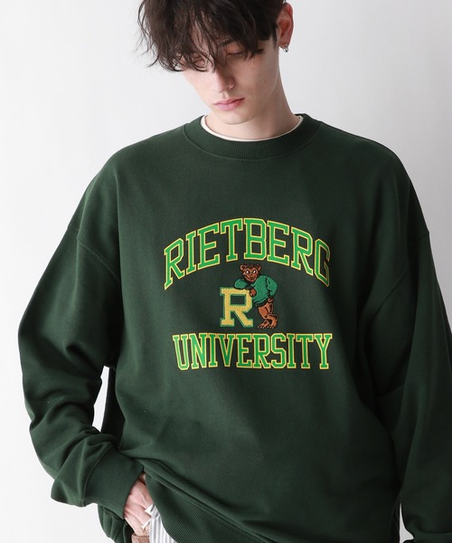RAGEBLUE（レイジブルー）の「オーバーサイズ/カレッジロゴスウェット（スウェット・メンズ・ホワイト/ネイビー/グリーン・MEDIUM/LARGE）」の11枚目の写真