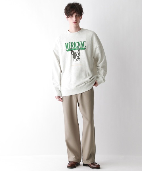 RAGEBLUE（レイジブルー）の「オーバーサイズ/カレッジロゴスウェット（スウェット・メンズ・ホワイト/ネイビー/グリーン・MEDIUM/LARGE）」の4枚目の写真