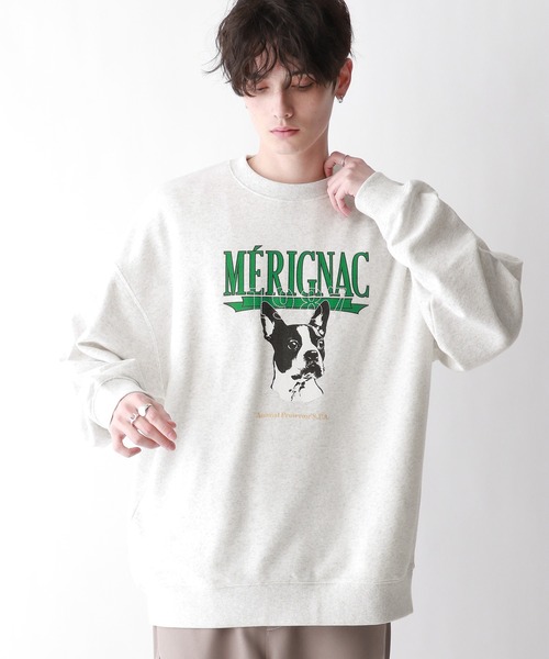 RAGEBLUE（レイジブルー）の「オーバーサイズ/カレッジロゴスウェット（スウェット・メンズ・ホワイト/ネイビー/グリーン・MEDIUM/LARGE）」の6枚目の写真