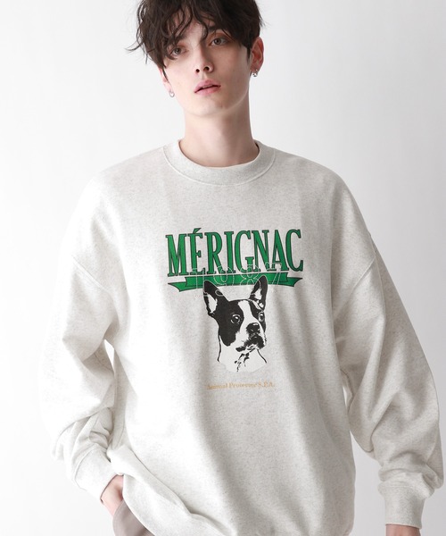 RAGEBLUE（レイジブルー）の「オーバーサイズ/カレッジロゴスウェット（スウェット・メンズ・ホワイト/ネイビー/グリーン・MEDIUM/LARGE）」の7枚目の写真