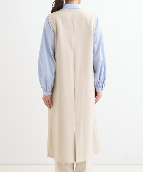 DRESKIP(ドレスキップ)の「【S-LL/2WAY】ジャンドレにもなるロングジレ(ベスト・レディース・ライトベージュ/オリーブ/ブラック・01/04/03/02)」の13枚目の写真