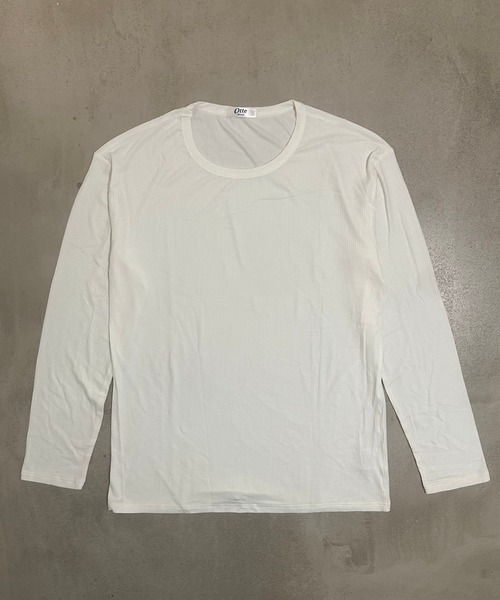 Otte(オッテ)の「Uネックシンプルトップス(Tシャツ/カットソー・メンズ・ホワイト・MEDIUM/LARGE/X-LARGE/XX-LARGE)」の11枚目の写真