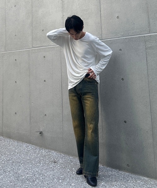 Otte(オッテ)の「Uネックシンプルトップス(Tシャツ/カットソー・メンズ・ホワイト・MEDIUM/LARGE/X-LARGE/XX-LARGE)」の9枚目の写真