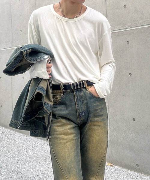 Otte(オッテ)の「Uネックシンプルトップス(Tシャツ/カットソー・メンズ・ホワイト・MEDIUM/LARGE/X-LARGE/XX-LARGE)」の10枚目の写真