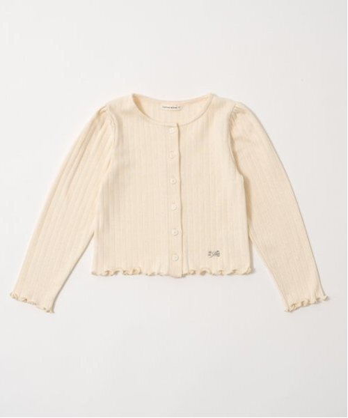 Lycee mine(リセマイン)の「パターンメッシュカーディガン(Tシャツ/カットソー・キッズ・トップグレー/クリーム/ブルーグレー/ラベンダー/ブラック/ピンク・120cm/110cm/150cm/100cm/140cm/130cm)」の8枚目の写真