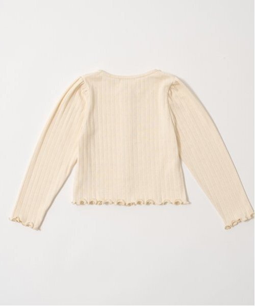 Lycee mine(リセマイン)の「パターンメッシュカーディガン(Tシャツ/カットソー・キッズ・トップグレー/クリーム/ブルーグレー/ラベンダー/ブラック/ピンク・120cm/110cm/150cm/100cm/140cm/130cm)」の9枚目の写真