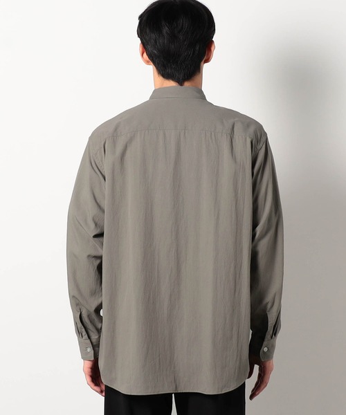 Grand PARK(グランドパーク)の「レーヨンナイロンドビーオーバーシャツ(シャツ/ブラウス・メンズ・ベージュ/グリーン/ホワイト・MEDIUM/LARGE)」の5枚目の写真