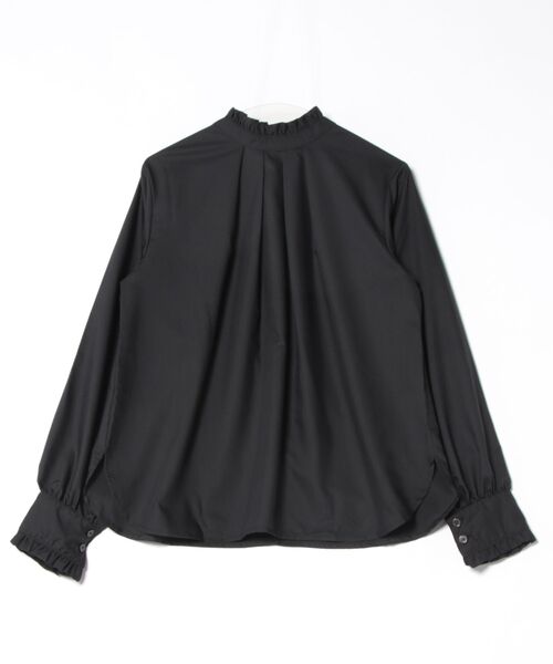 STYLEBLOCK（スタイルブロック）の「プチフリル2WAYブラウス（シャツ/ブラウス・レディース・ブラック/ライトブルー/ブルー/ホワイト・M）」の5枚目の写真