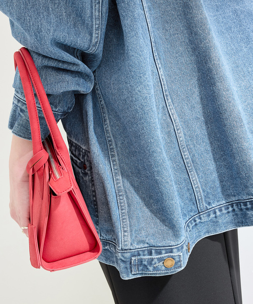 B.C STOCK(ベーセーストック)の「ウォッシャブル / DU JOUR/デュ ジュール RIDING JEAN JACKET(デニムジャケット・レディース・ブルー・FREE)」の13枚目の写真