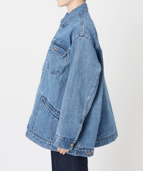 B.C STOCK(ベーセーストック)の「ウォッシャブル / DU JOUR/デュ ジュール RIDING JEAN JACKET(デニムジャケット・レディース・ブルー・FREE)」の15枚目の写真