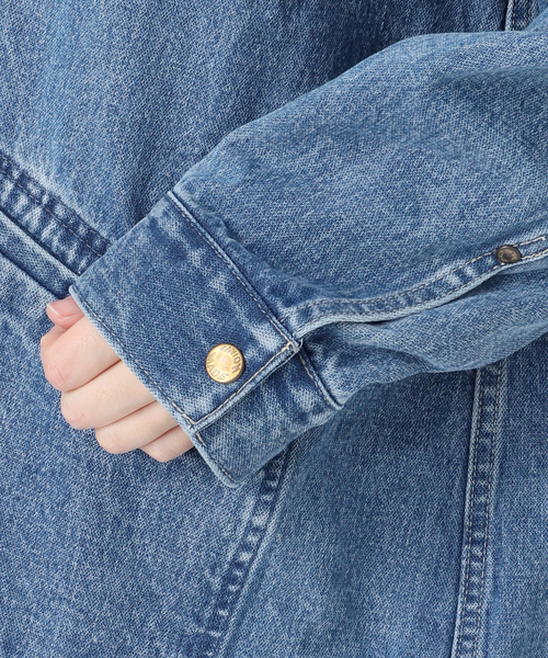B.C STOCK(ベーセーストック)の「ウォッシャブル / DU JOUR/デュ ジュール RIDING JEAN JACKET(デニムジャケット・レディース・ブルー・FREE)」の22枚目の写真