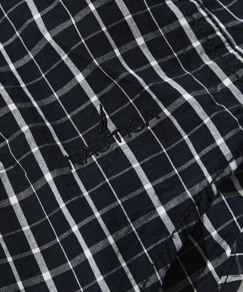 NAUTICA（ノーティカ）の「NAUTICA/ノーティカ Washed Broad Tattersall L/S Shirts/ウォッシュド ブロード タッタソール ロングスリーブシャツ（シャツ/ブラウス・メンズ・ブラック/オフホワイト・MEDIUM/LARGE/X-LARGE）」の7枚目の写真