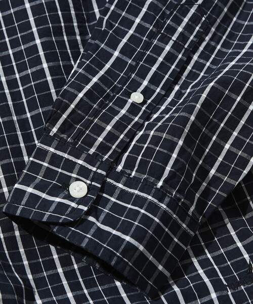 NAUTICA（ノーティカ）の「NAUTICA/ノーティカ Washed Broad Tattersall L/S Shirts/ウォッシュド ブロード タッタソール ロングスリーブシャツ（シャツ/ブラウス・メンズ・ブラック/オフホワイト・MEDIUM/LARGE/X-LARGE）」の8枚目の写真