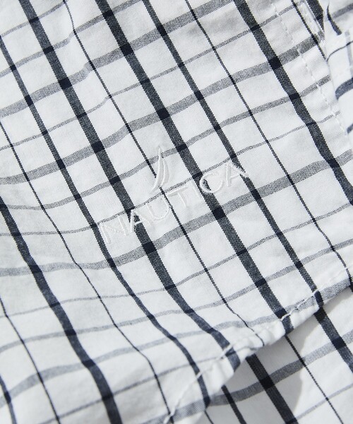 NAUTICA（ノーティカ）の「NAUTICA/ノーティカ Washed Broad Tattersall L/S Shirts/ウォッシュド ブロード タッタソール ロングスリーブシャツ（シャツ/ブラウス・メンズ・ブラック/オフホワイト・MEDIUM/LARGE/X-LARGE）」の10枚目の写真