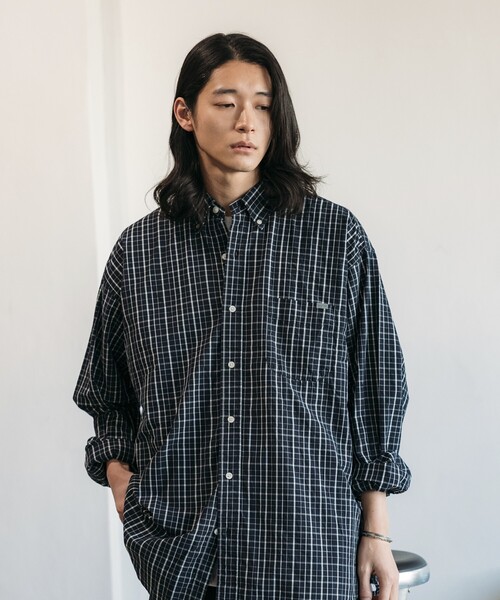 NAUTICA（ノーティカ）の「NAUTICA/ノーティカ Washed Broad Tattersall L/S Shirts/ウォッシュド ブロード タッタソール ロングスリーブシャツ（シャツ/ブラウス・メンズ・ブラック/オフホワイト・MEDIUM/LARGE/X-LARGE）」の16枚目の写真