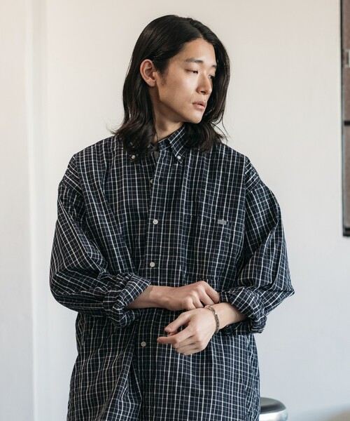 NAUTICA（ノーティカ）の「NAUTICA/ノーティカ Washed Broad Tattersall L/S Shirts/ウォッシュド ブロード タッタソール ロングスリーブシャツ（シャツ/ブラウス・メンズ・ブラック/オフホワイト・MEDIUM/LARGE/X-LARGE）」の18枚目の写真