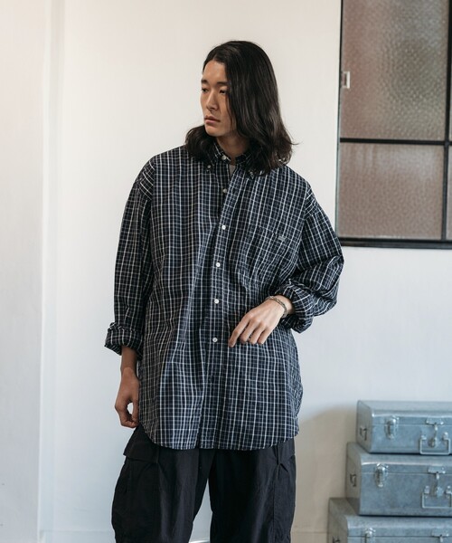 NAUTICA（ノーティカ）の「NAUTICA/ノーティカ Washed Broad Tattersall L/S Shirts/ウォッシュド ブロード タッタソール ロングスリーブシャツ（シャツ/ブラウス・メンズ・ブラック/オフホワイト・MEDIUM/LARGE/X-LARGE）」の19枚目の写真