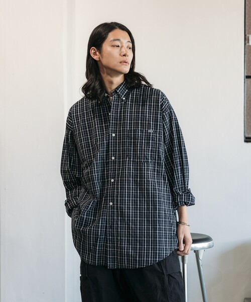 NAUTICA（ノーティカ）の「NAUTICA/ノーティカ Washed Broad Tattersall L/S Shirts/ウォッシュド ブロード タッタソール ロングスリーブシャツ（シャツ/ブラウス・メンズ・ブラック/オフホワイト・MEDIUM/LARGE/X-LARGE）」の20枚目の写真