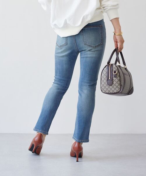 COHINA(コヒナ)の「COHINA DENIM シガレットパンツ 【低身長・小柄女性】(デニムパンツ・レディース・ネイビー/ブルー・S-Short/XXXS/M-Short/XS-Short)」の13枚目の写真