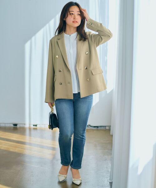 COHINA(コヒナ)の「COHINA DENIM シガレットパンツ 【低身長・小柄女性】(デニムパンツ・レディース・ネイビー/ブルー・S-Short/XXXS/M-Short/XS-Short)」の17枚目の写真