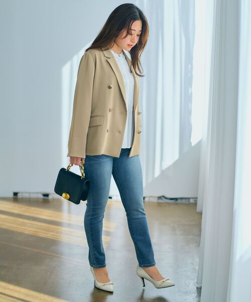 COHINA(コヒナ)の「COHINA DENIM シガレットパンツ 【低身長・小柄女性】(デニムパンツ・レディース・ネイビー/ブルー・S-Short/XXXS/M-Short/XS-Short)」の18枚目の写真