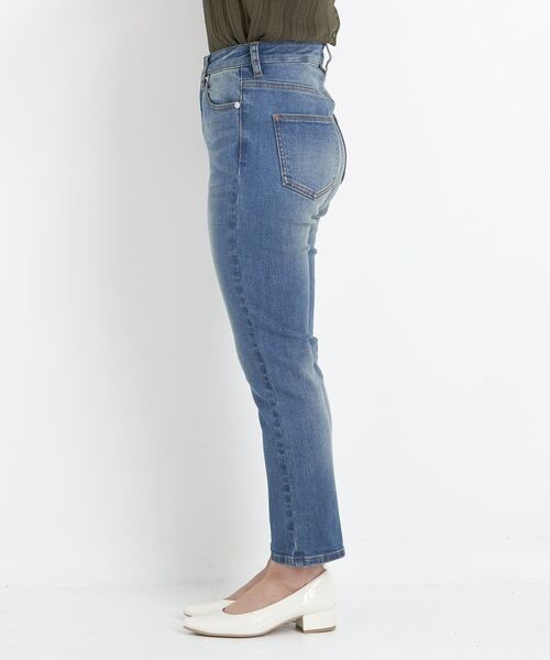COHINA(コヒナ)の「COHINA DENIM シガレットパンツ 【低身長・小柄女性】(デニムパンツ・レディース・ネイビー/ブルー・S-Short/XXXS/M-Short/XS-Short)」の4枚目の写真